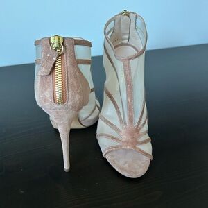 Brand new Casadei Open Toe Mesh Dress Bootie sz 35